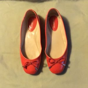 Darling Liz Claiborne flats in summer orange